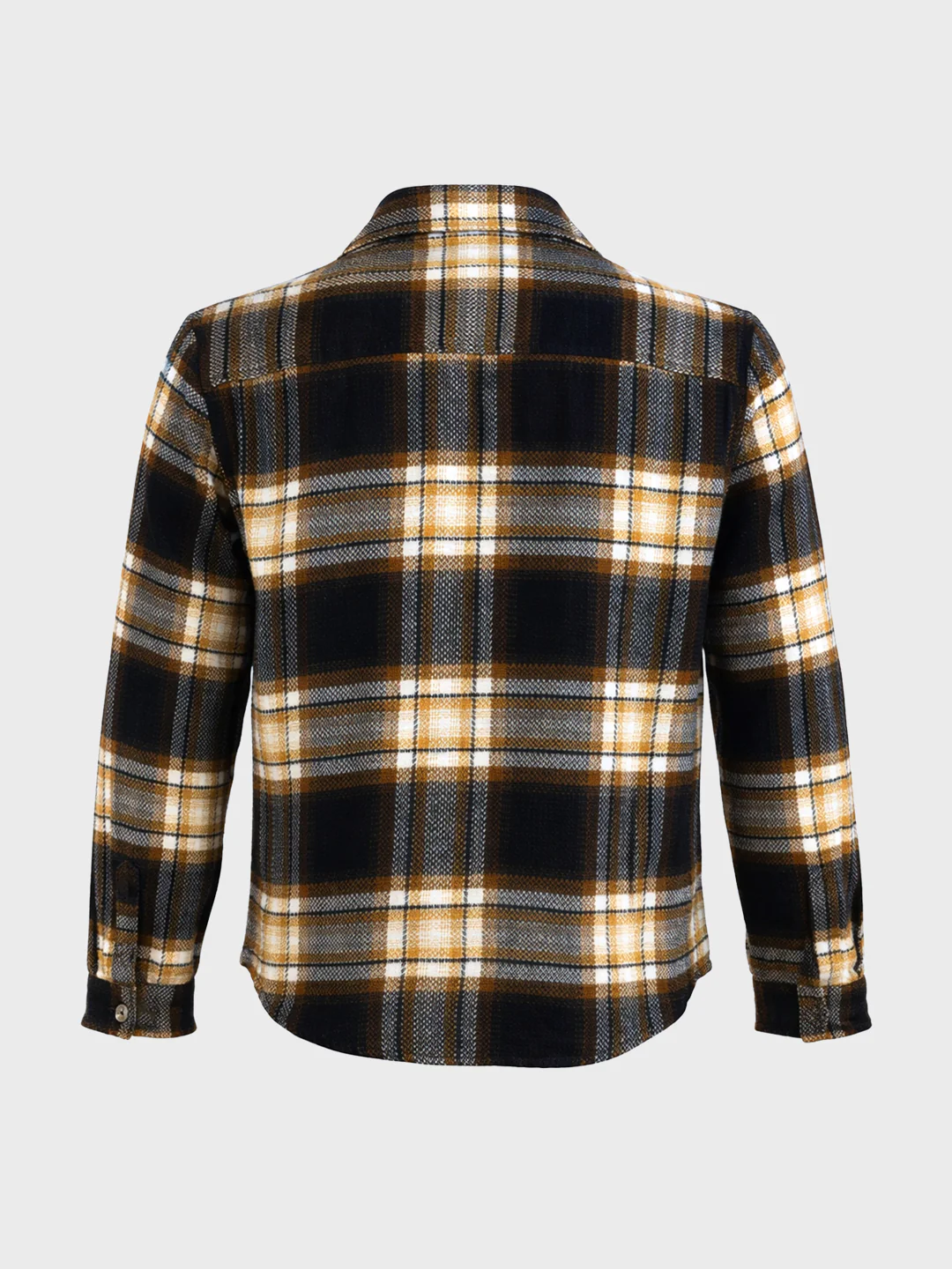 Men's Black Regular Fit Checkered Casual Shirt - Image 6