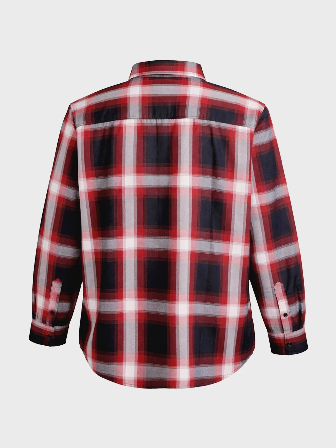 Men's Black Regular Fit Checkered Casual Shirt - Image 5