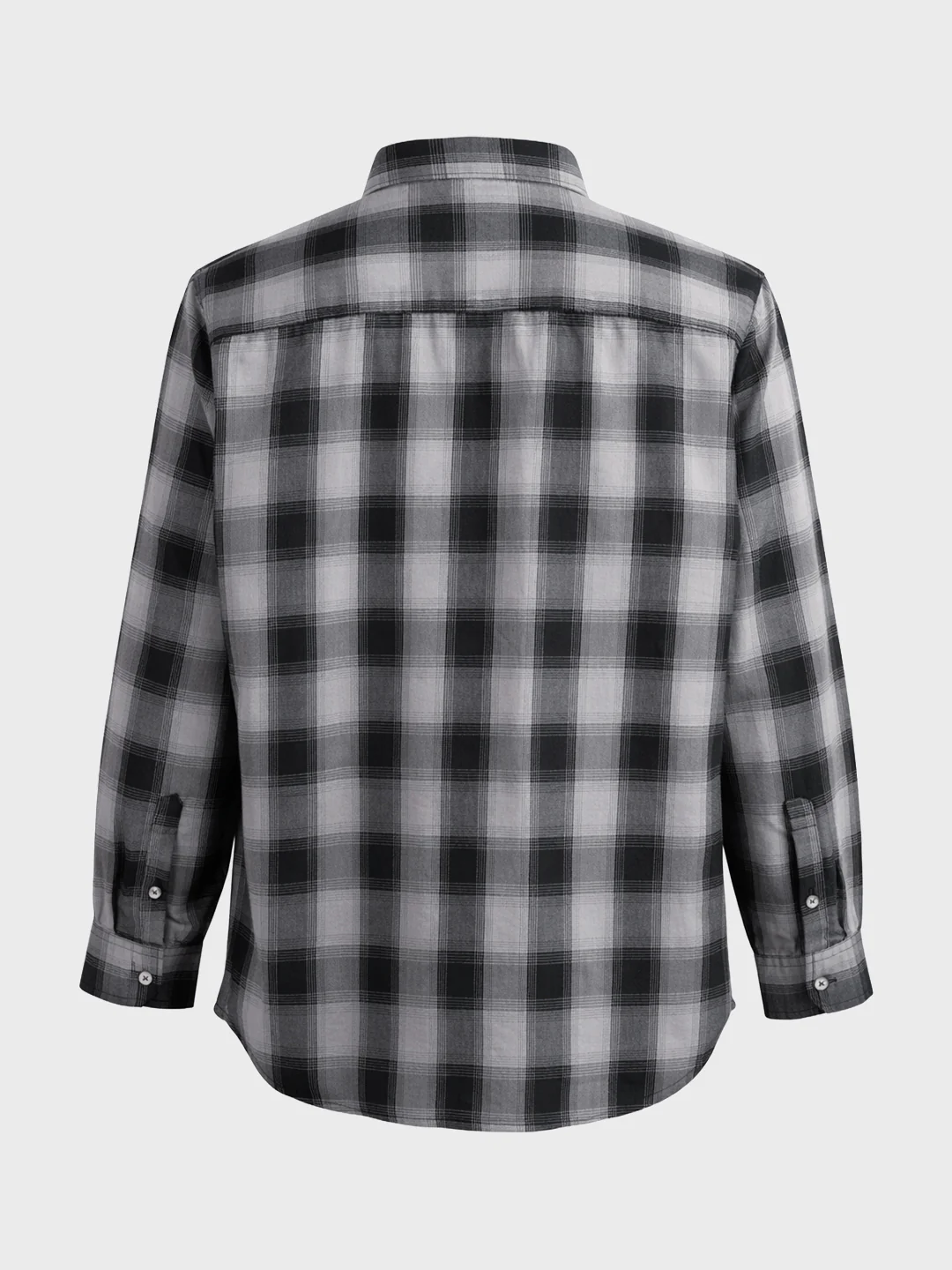 Men's Black Regular Fit Checkered Casual Shirt - Image 5