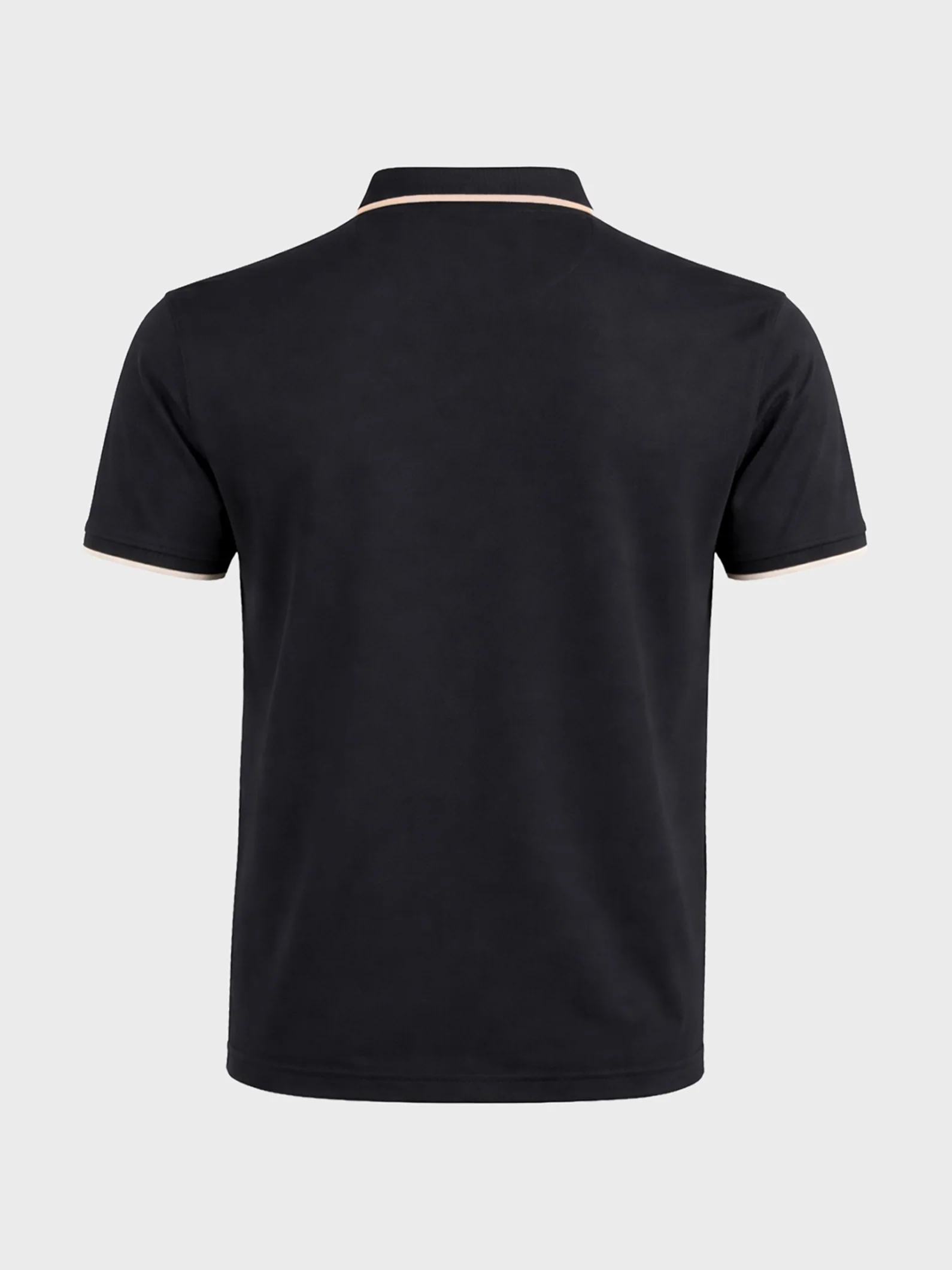 Men's Black Regular Fit Embroidered Casual T-Shirts - Image 6