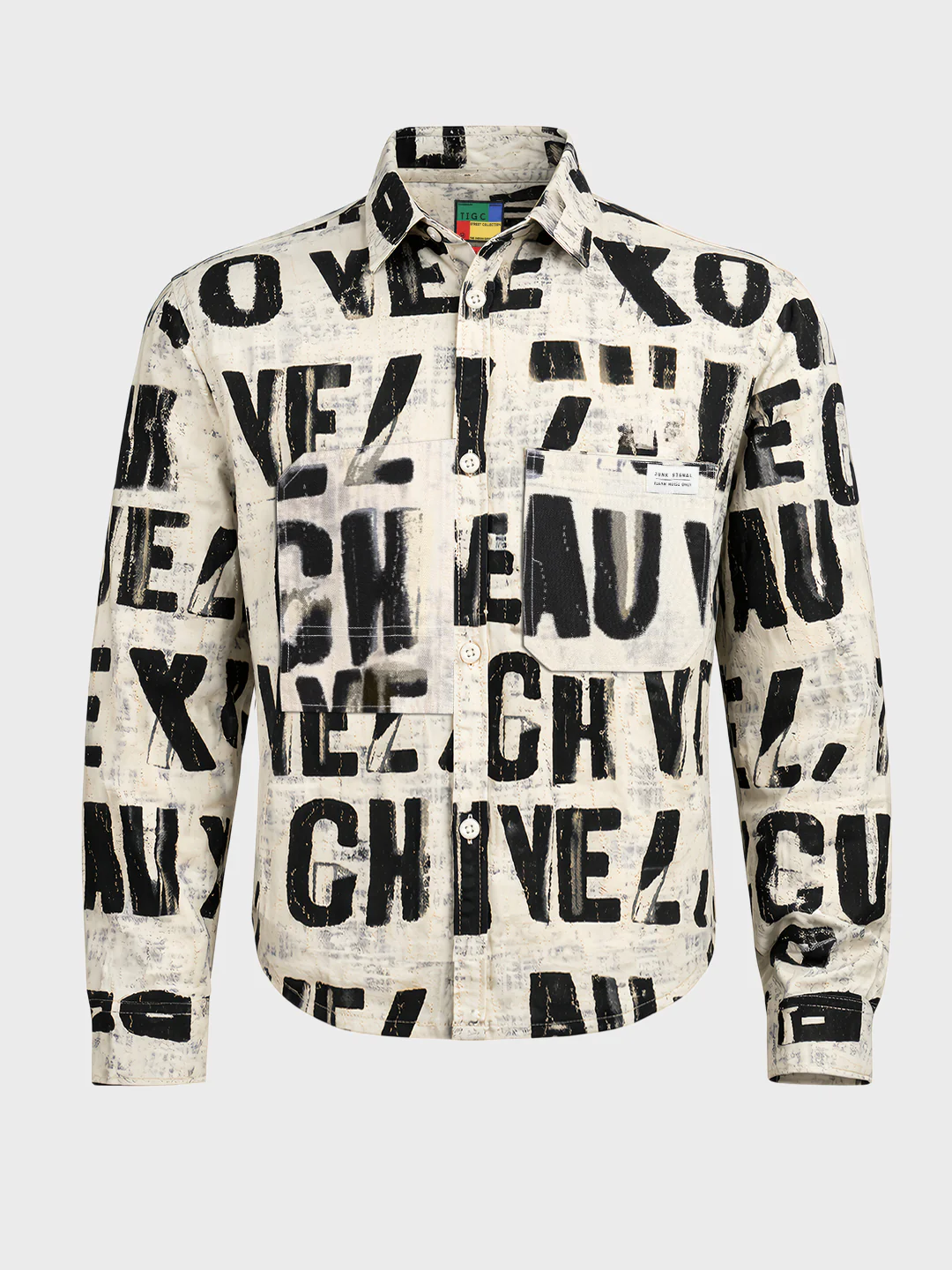 Men's Black Regular Fit Printed Casual Shirt - Image 4
