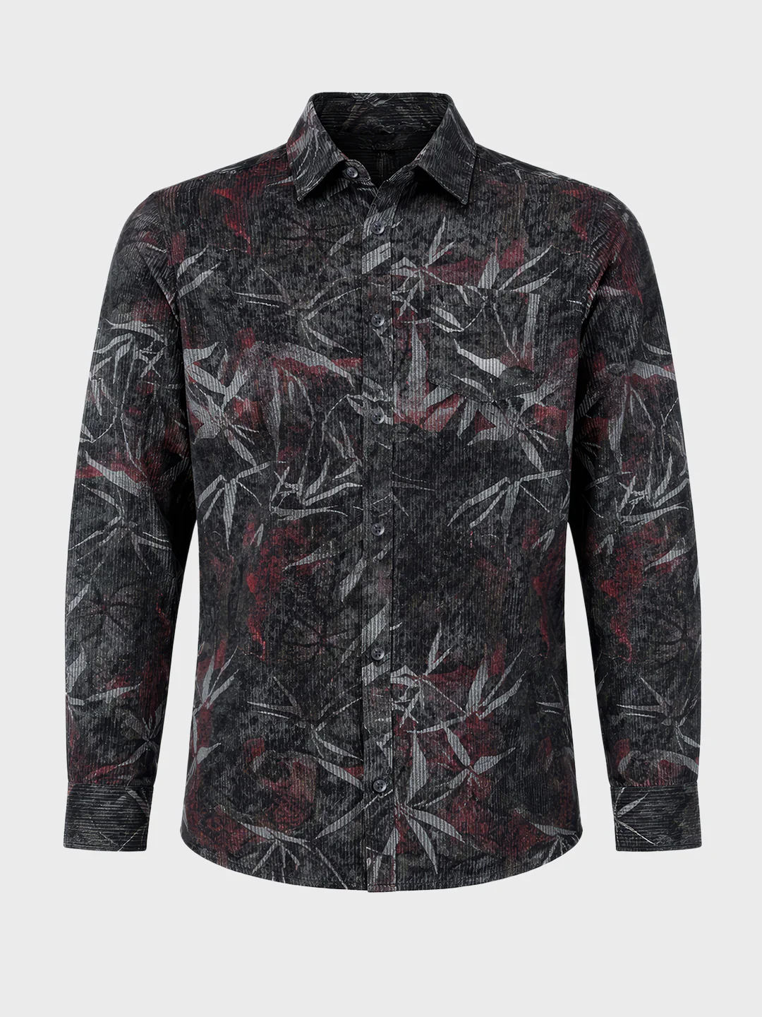 Men's Black Regular Fit Printed Casual Shirt - Image 5