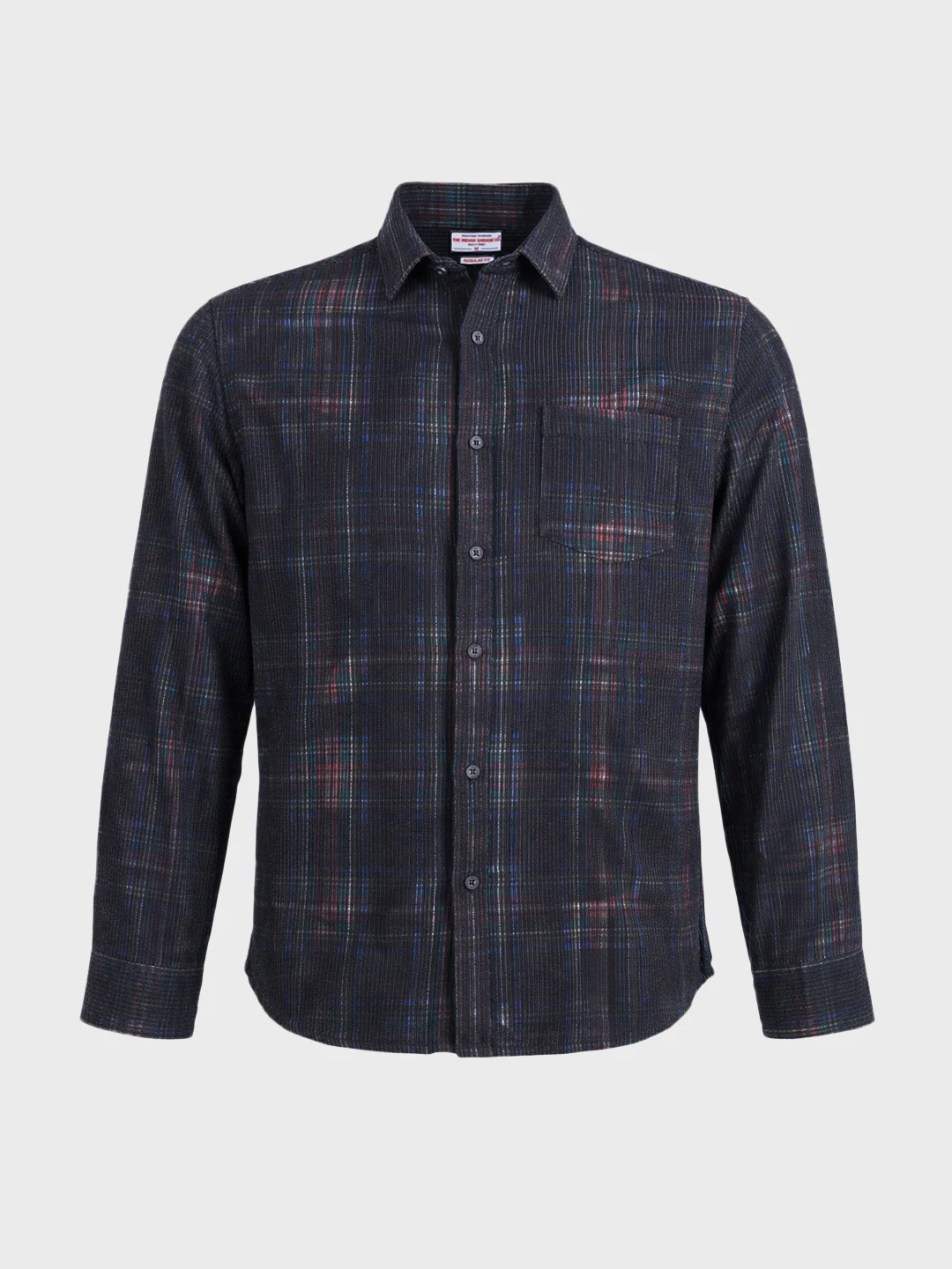 Men's Black Regular Fit Checkered Casual Shirt - Image 6
