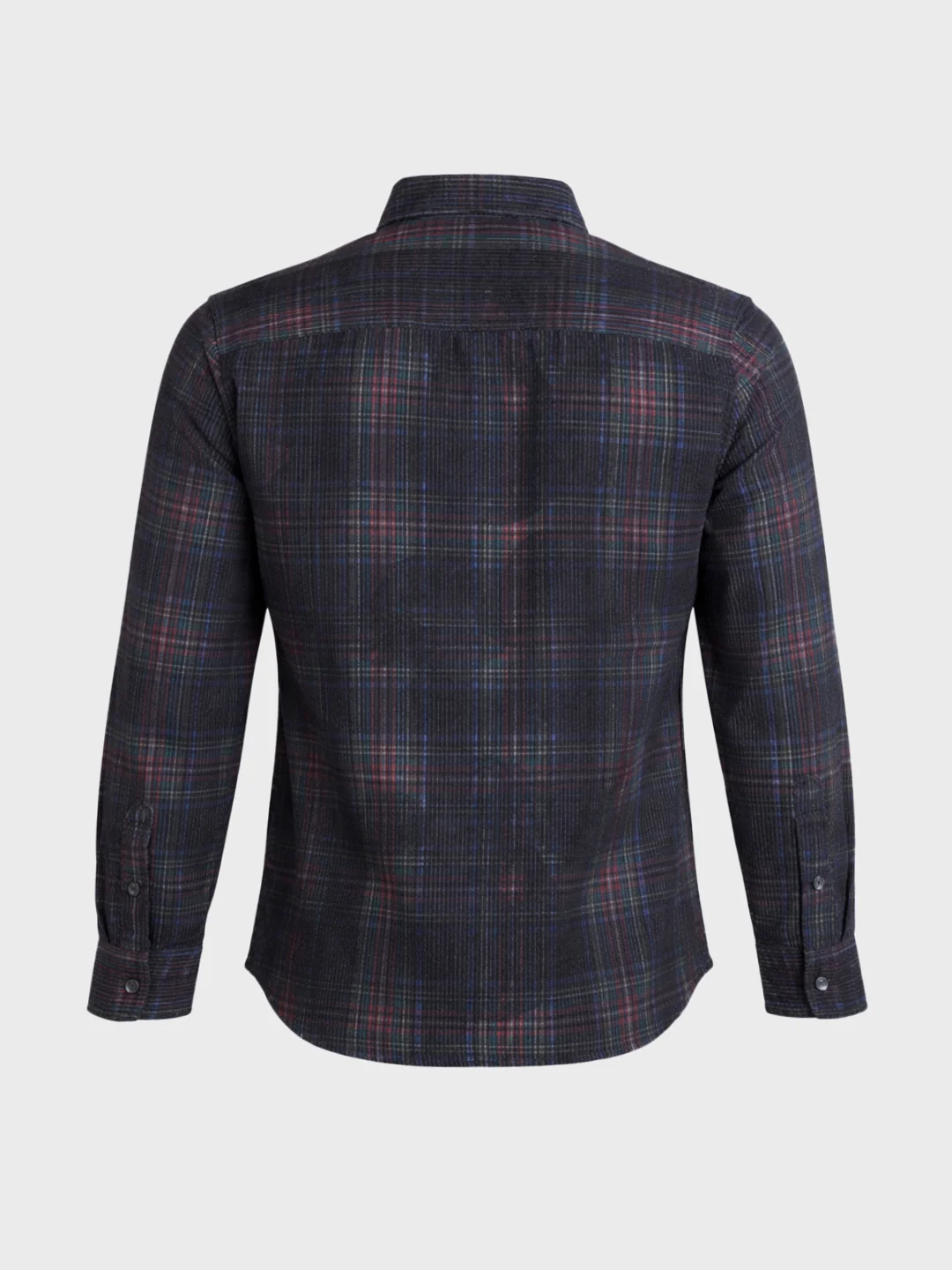 Men's Black Regular Fit Checkered Casual Shirt - Image 7