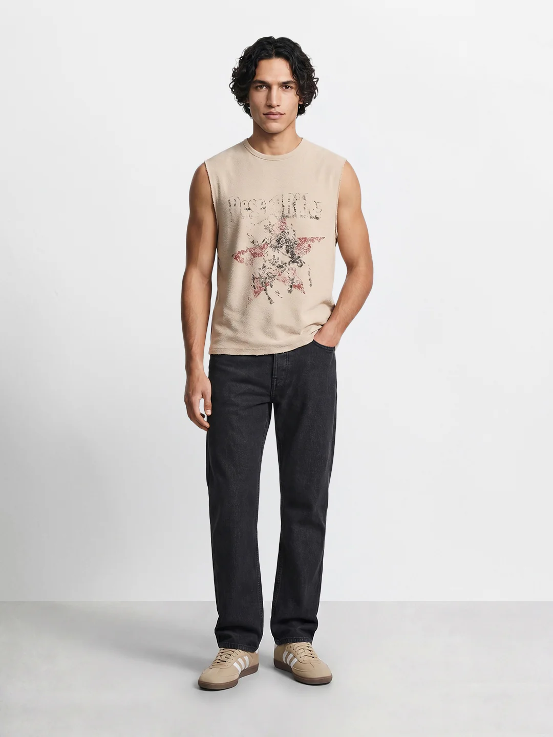 Men's Black Regular Fit Solid Casual Jeans - Image 5