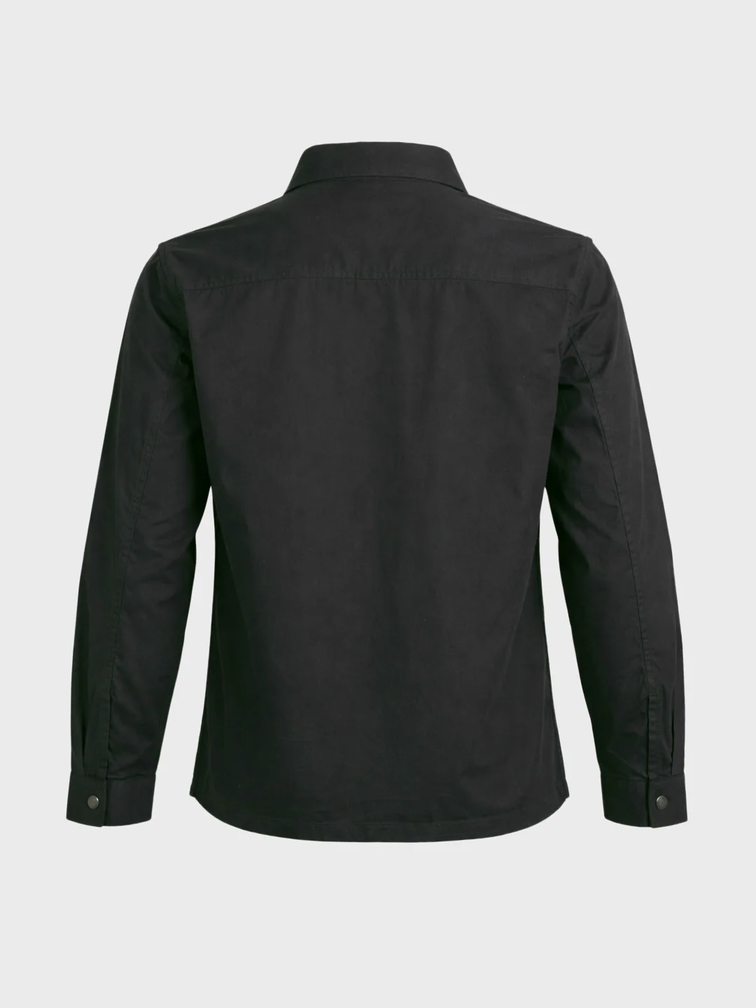 Men's Black Regular Fit Solid Casual Shirt - Image 7