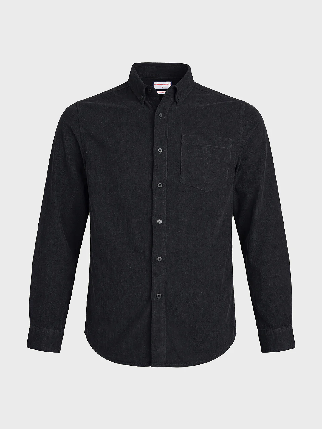 Men's Black Regular Fit Solid Casual Shirt - Image 5