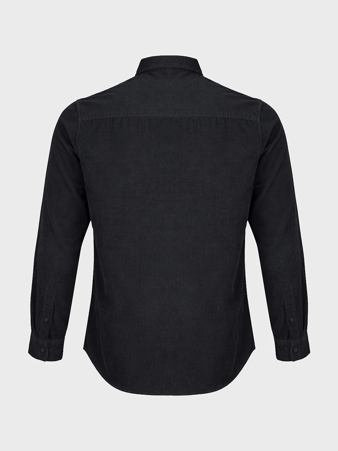 Men's Black Regular Fit Solid Casual Shirt - Image 6