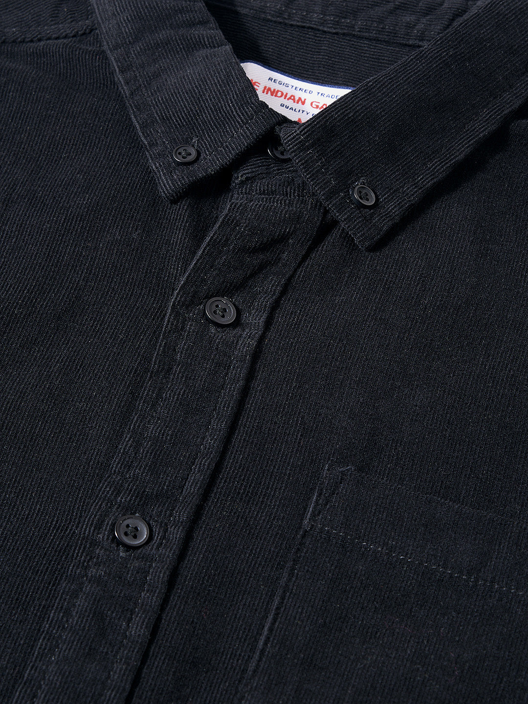 Men's Black Regular Fit Solid Casual Shirt - Image 7