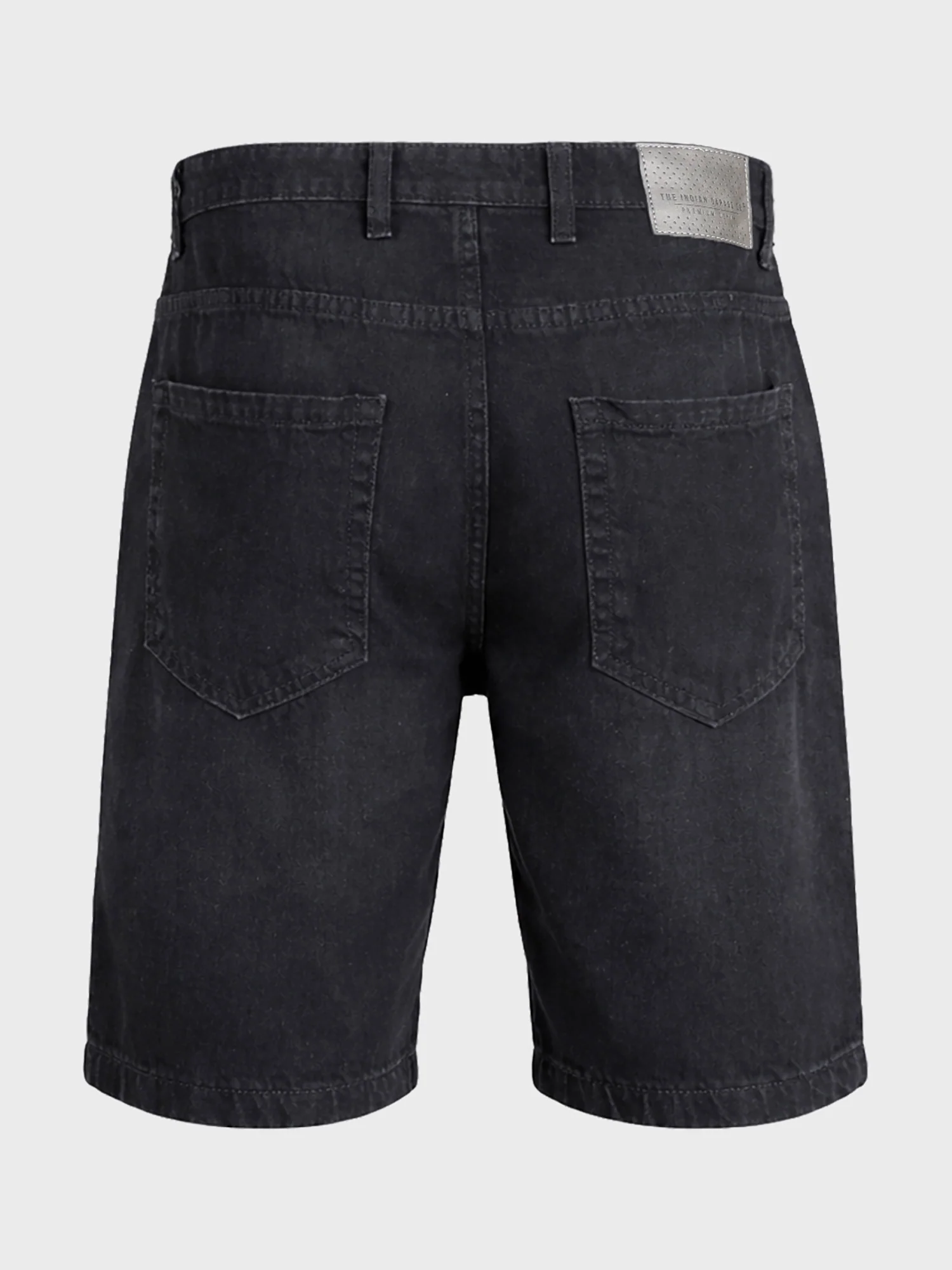 Men's Black Regular Fit Solid Casual Shorts - Image 6