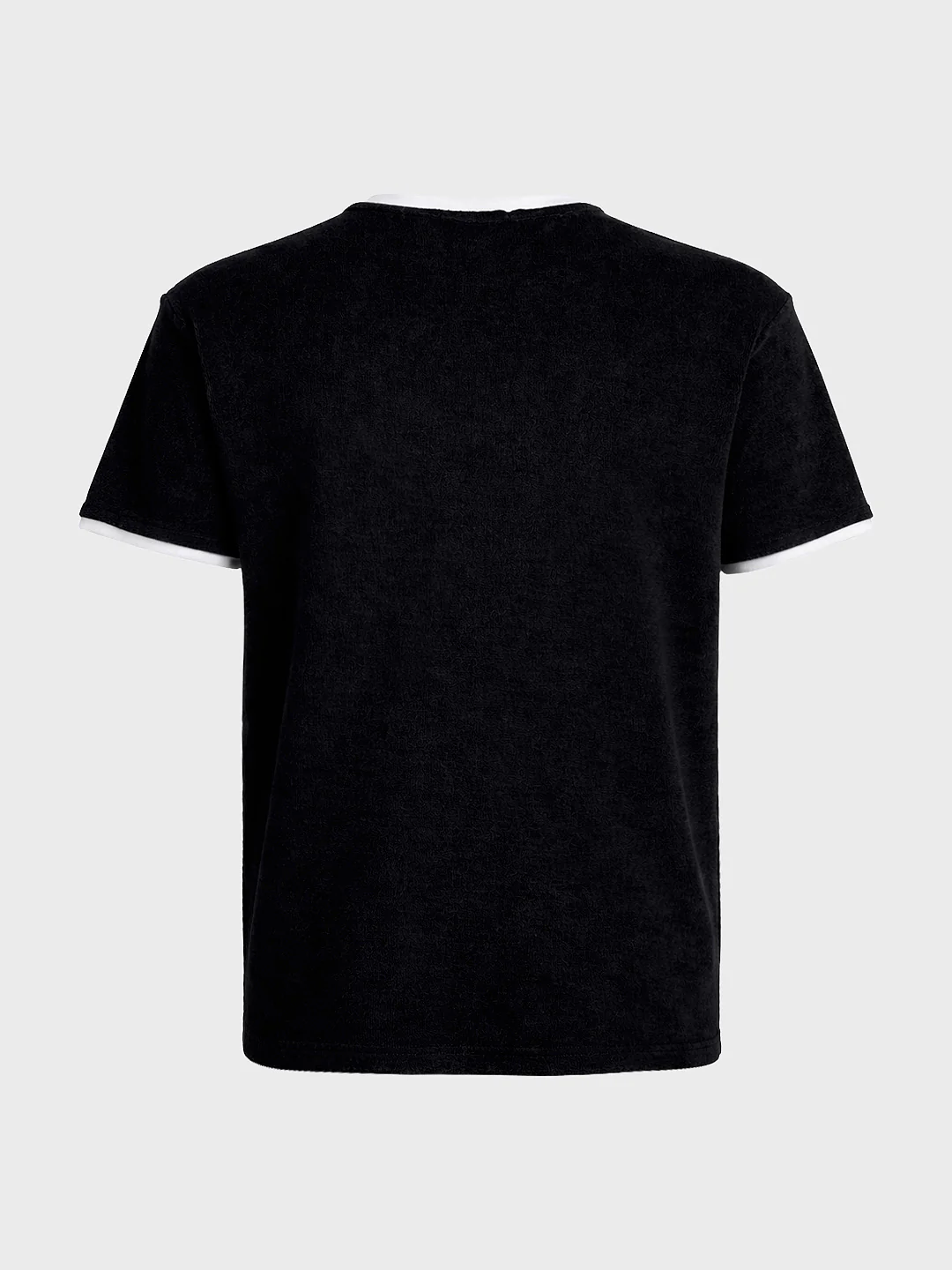 Men's Black Regular Fit Embroidered Casual T-Shirt - Image 6