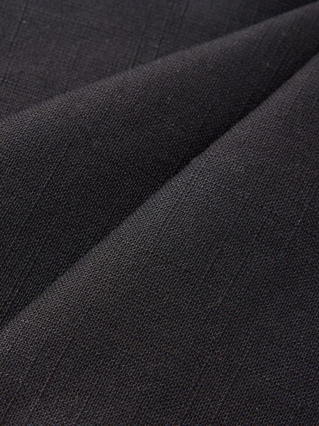 Men's Black Regular Fit Solid Casual Trousers - Image 8