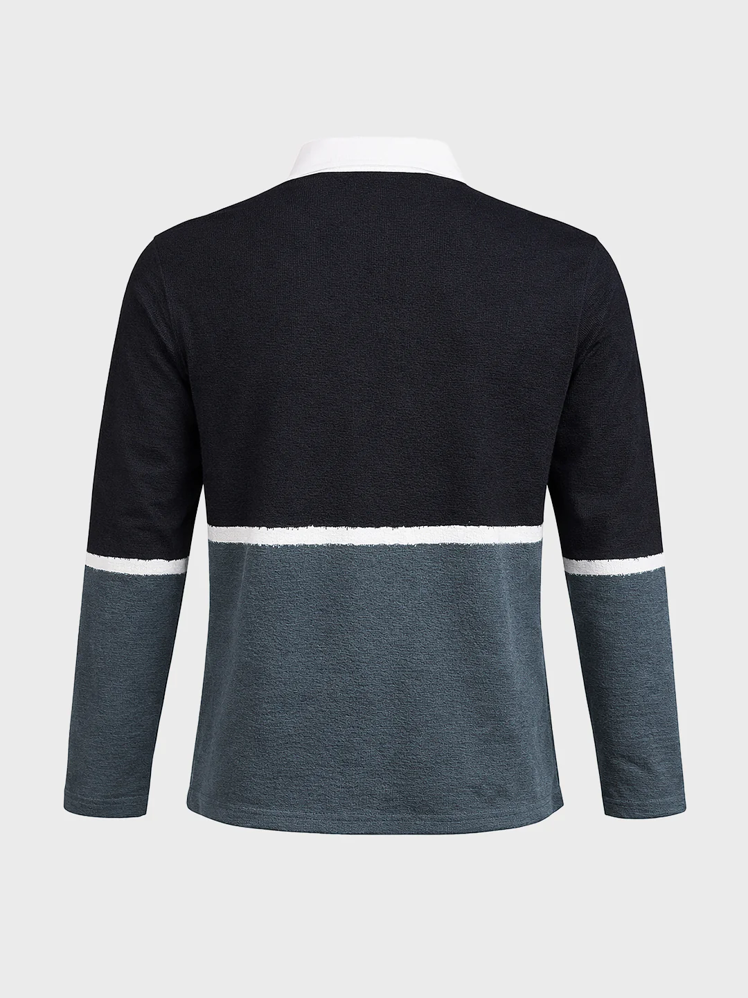 Men's Black Regular Fit Striped Casual T-Shirt - Image 6