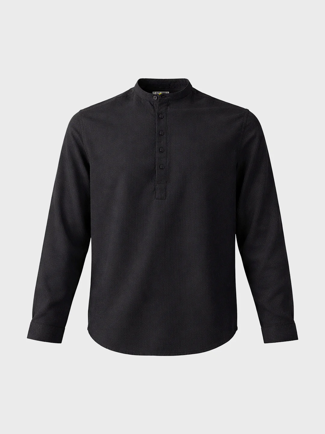 Men's Black Regular Fit Solid Casual Shirt - Image 5