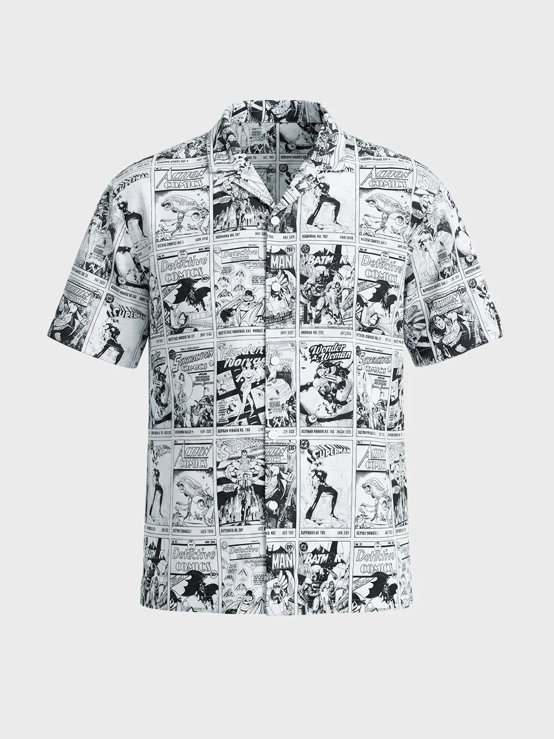 Men's Black Relaxed Fit Character Printed Shirt - Image 3