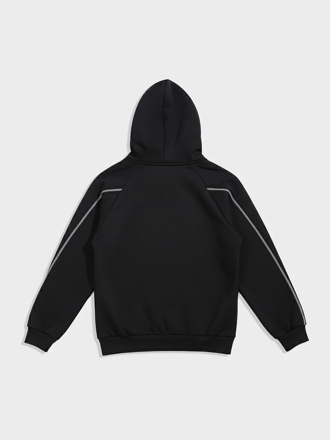 Men's Black Relaxed Fit Embroided Casual Sweatshirt - Image 4