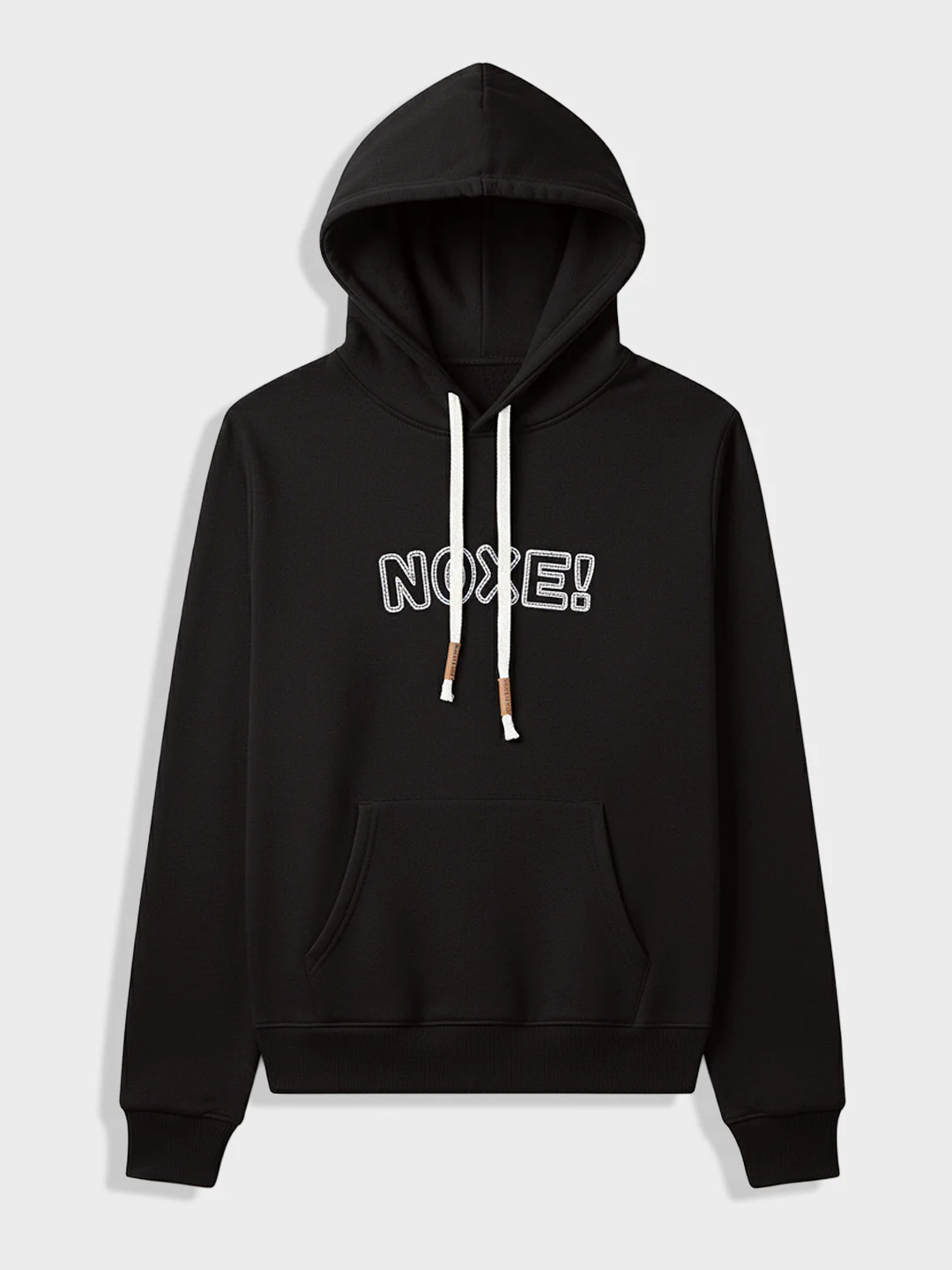 Men's Black Relaxed Fit Embroided Casual Sweatshirt - Image 3