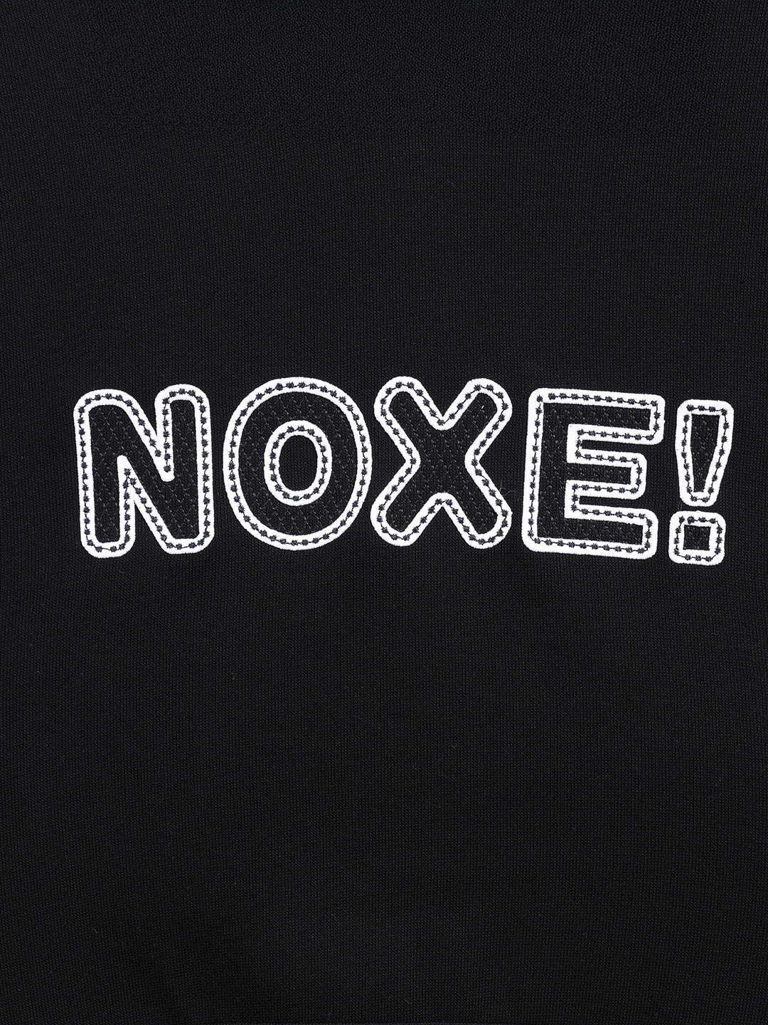 Men's Black Relaxed Fit Embroided Casual Sweatshirt - Image 5