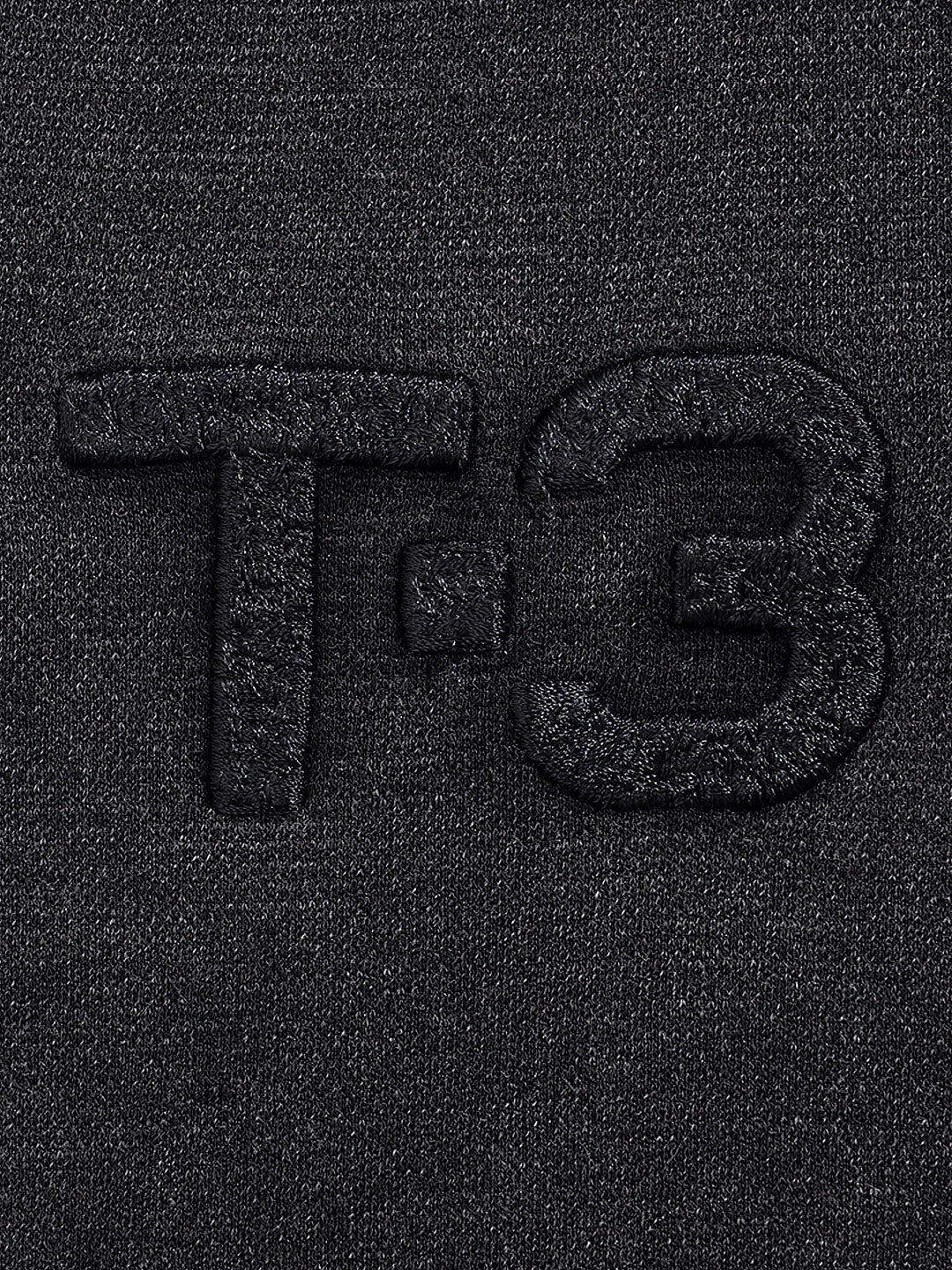Men's Black Relaxed Fit Embroided Casual Sweatshirt - Image 6