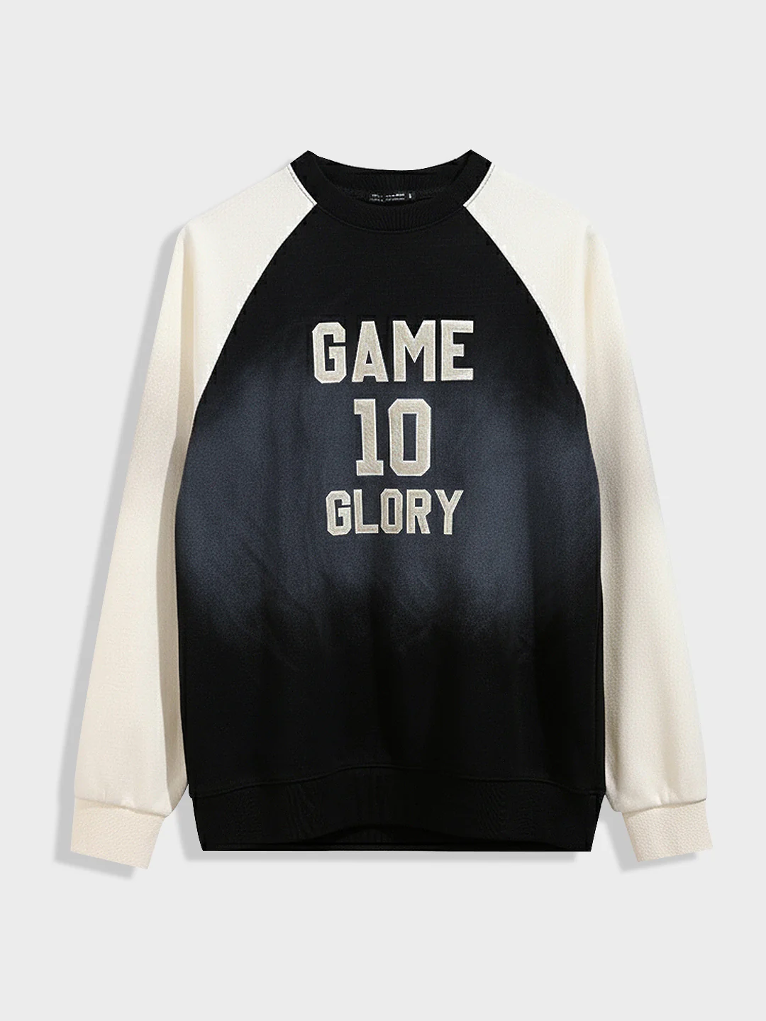 Men's Black Relaxed Fit Embroided Casual Sweatshirt - Image 3