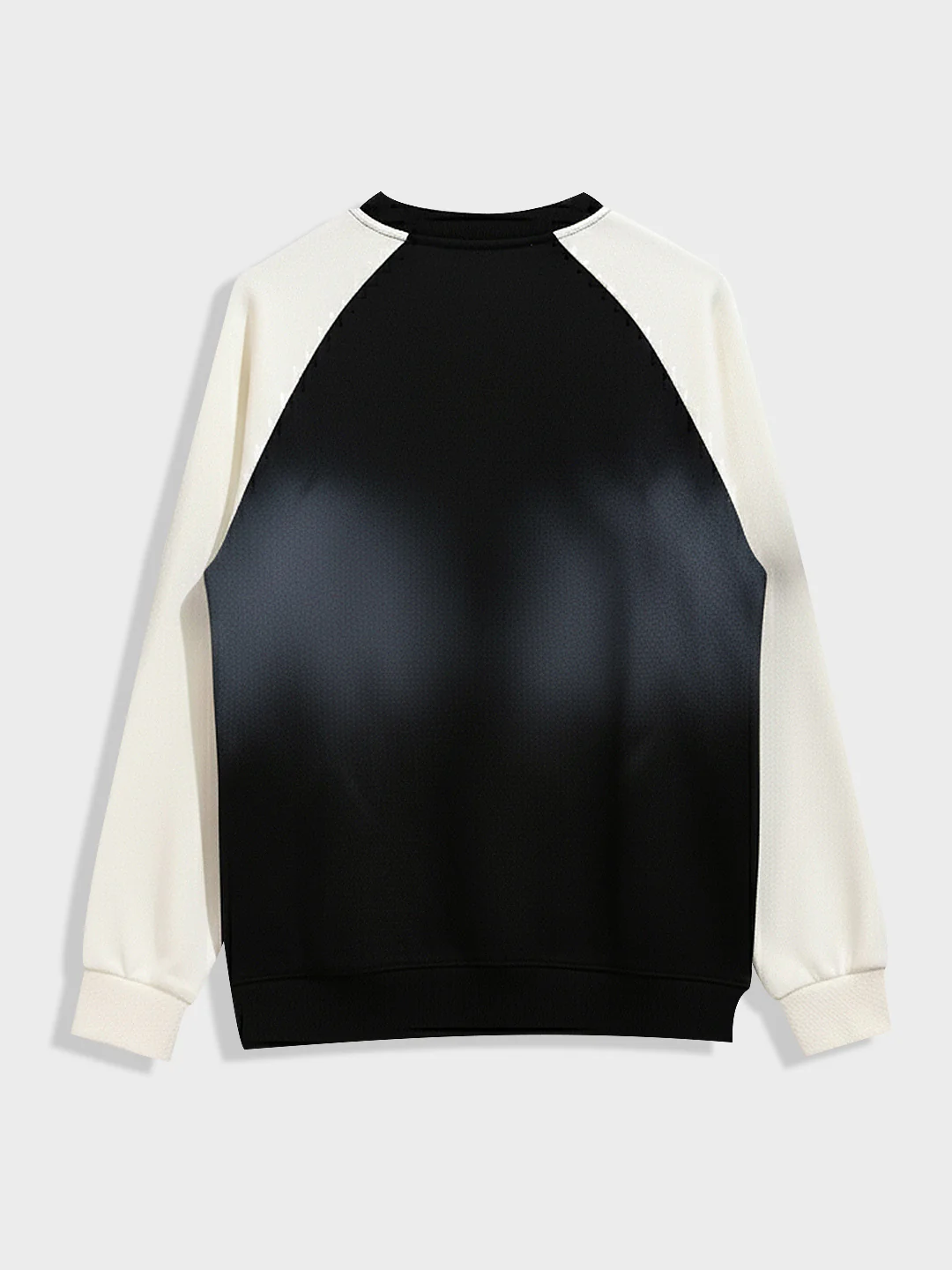 Men's Black Relaxed Fit Embroided Casual Sweatshirt - Image 4