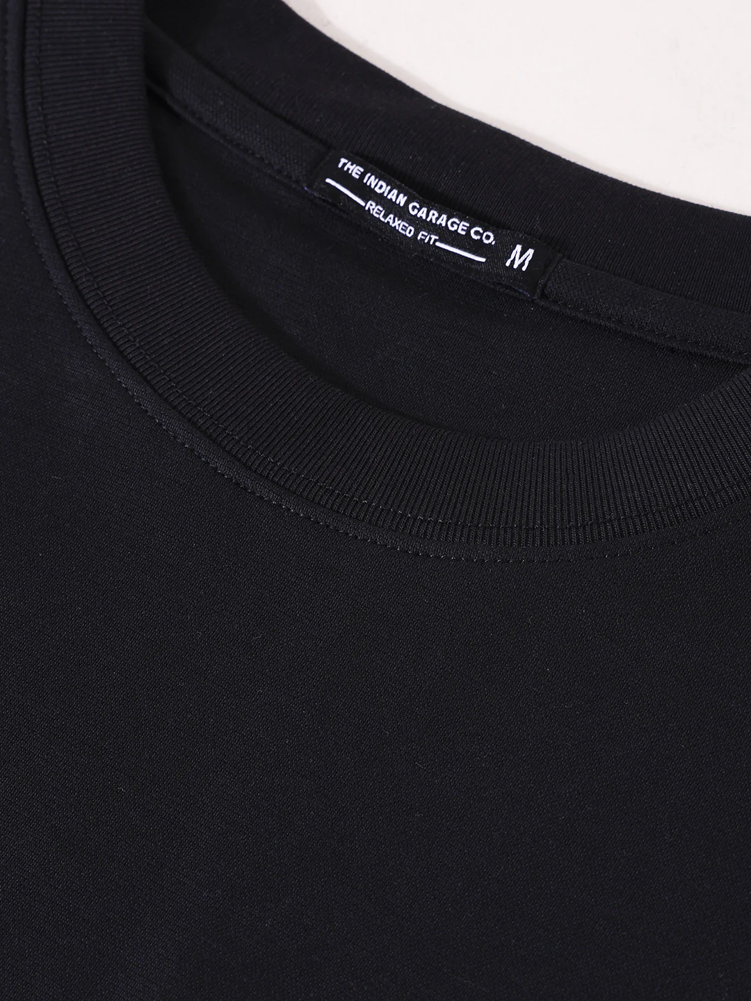 Men's Black Relaxed Fit Embroided 240 GSM Street Wear T-Shirt - Image 8
