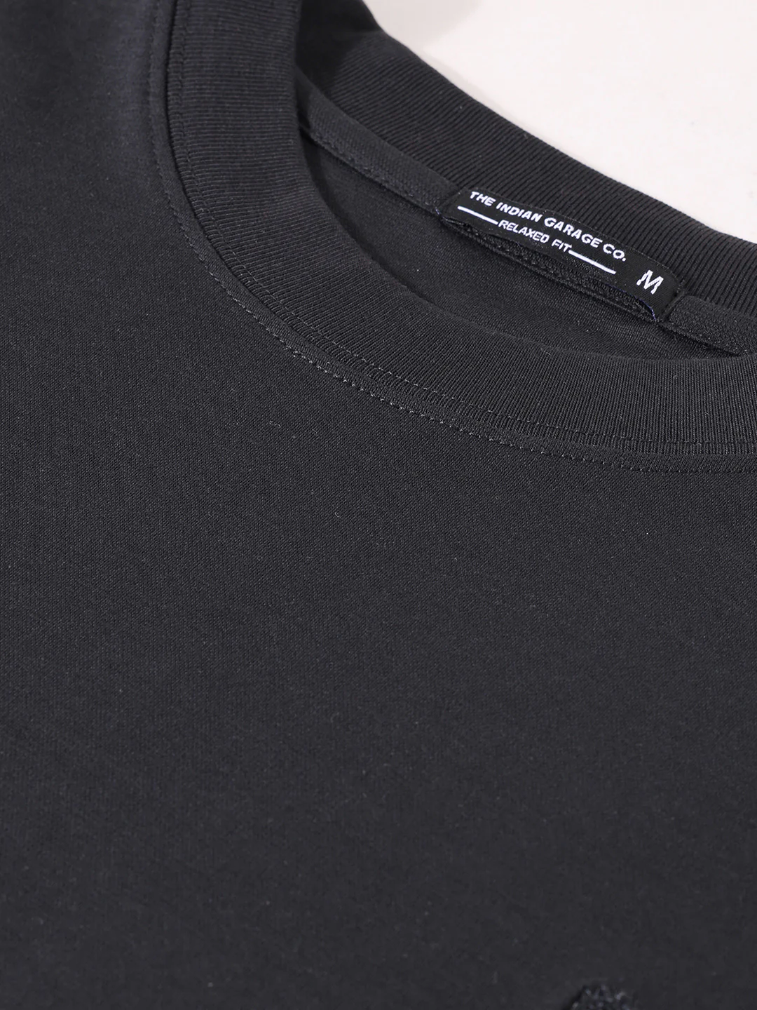 Men's Black Relaxed Fit Embroided 240 GSM Street Wear T-Shirt - Image 9