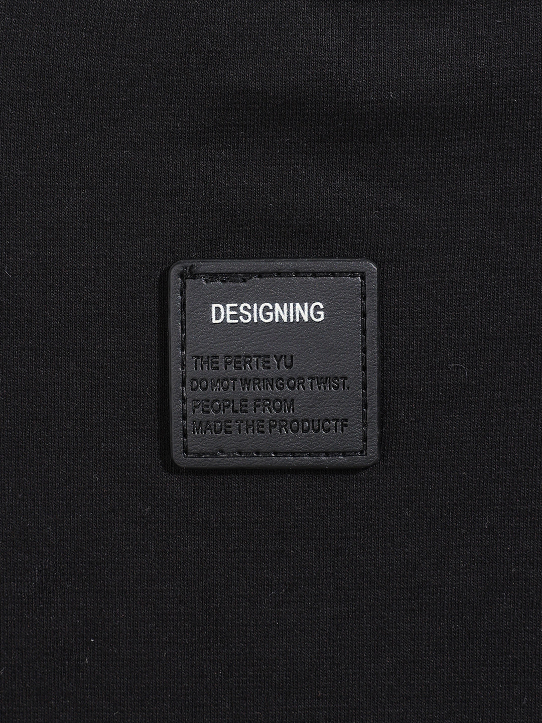Men's Black Relaxed Fit Embroided 240 GSM Casual T-Shirt - Image 8