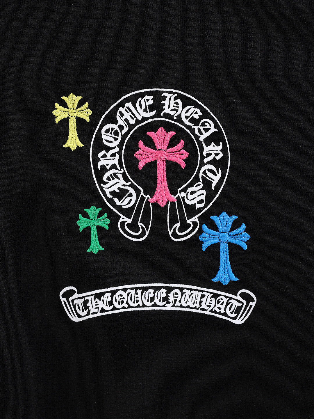 Men's Black Relaxed Fit Embroided 240 GSM Casual T-Shirt - Image 5