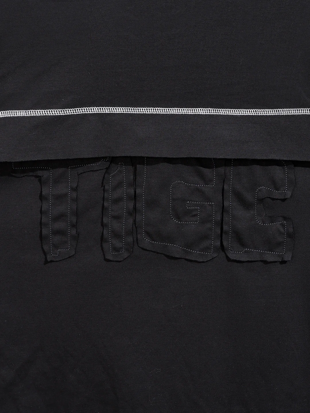 Men's Black Relaxed Fit Embroided 240 GSM Casual T-Shirt - Image 6