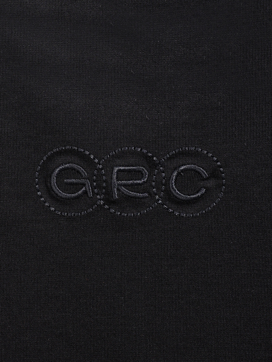 Men's Black Relaxed Fit Embroided 240 GSM Casual T-Shirt - Image 7