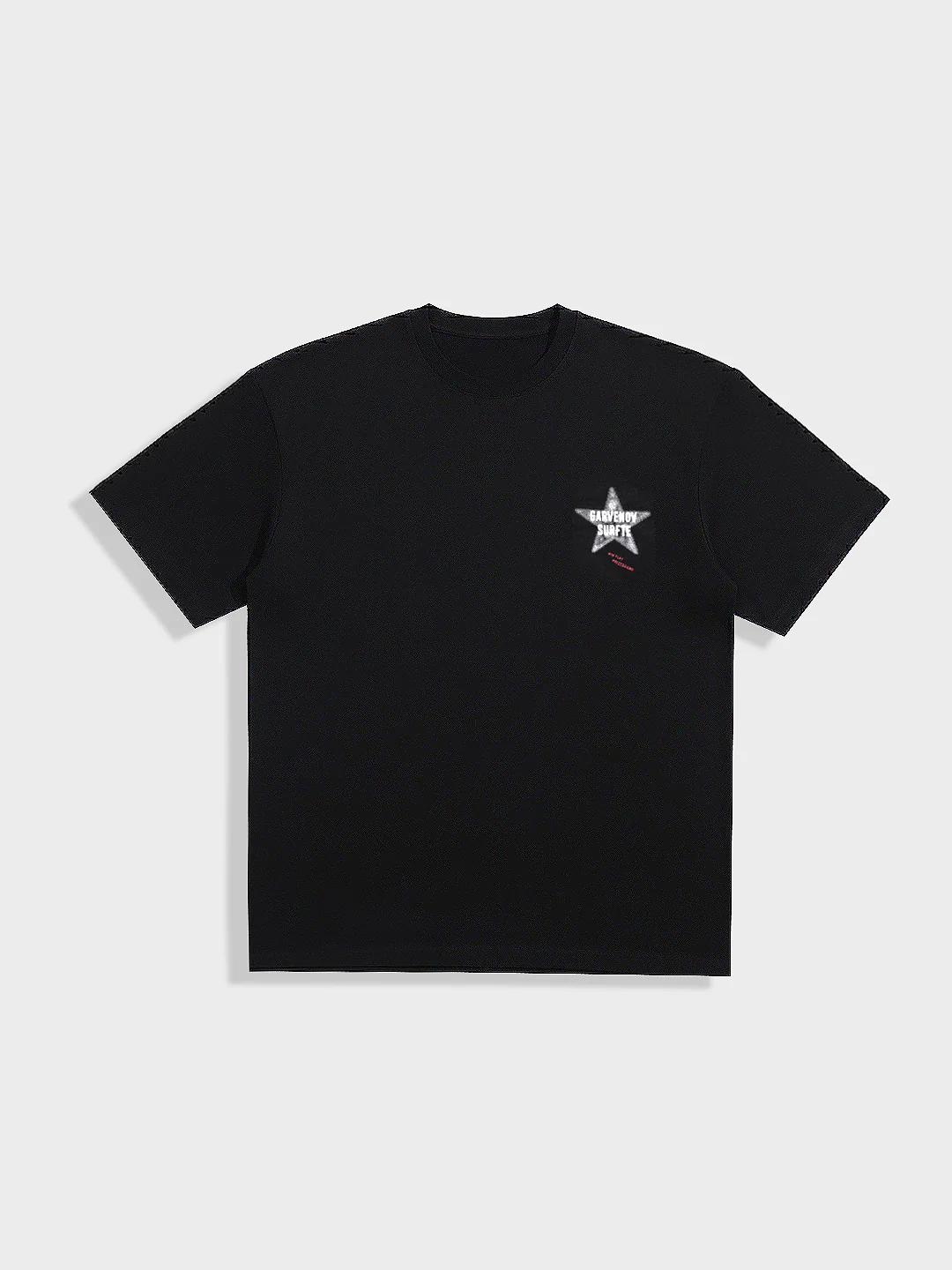 Men's Black Relaxed Fit Graphic Printed 240 GSM Casual T-Shirt - Image 5