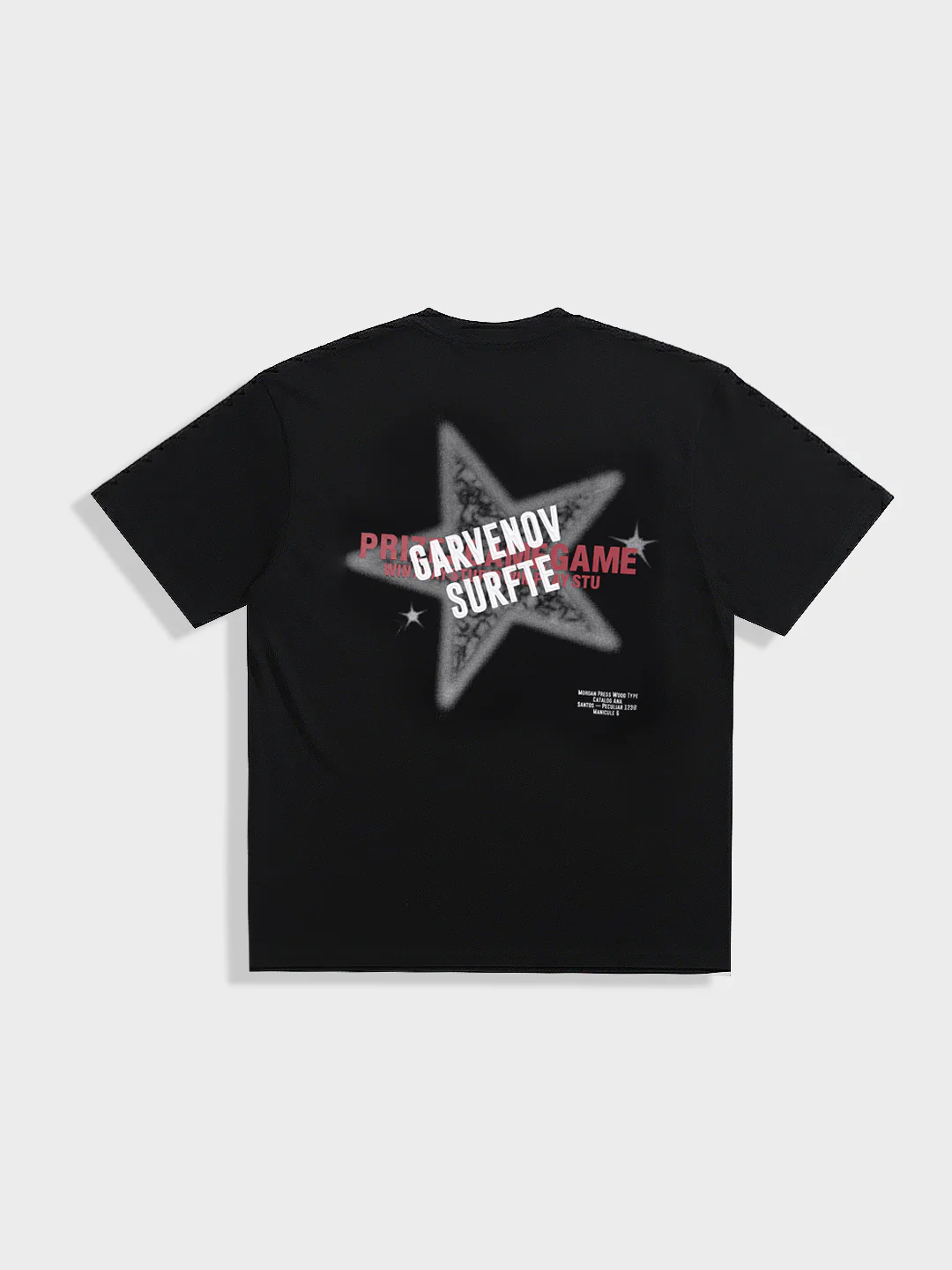 Men's Black Relaxed Fit Graphic Printed 240 GSM Casual T-Shirt - Image 6