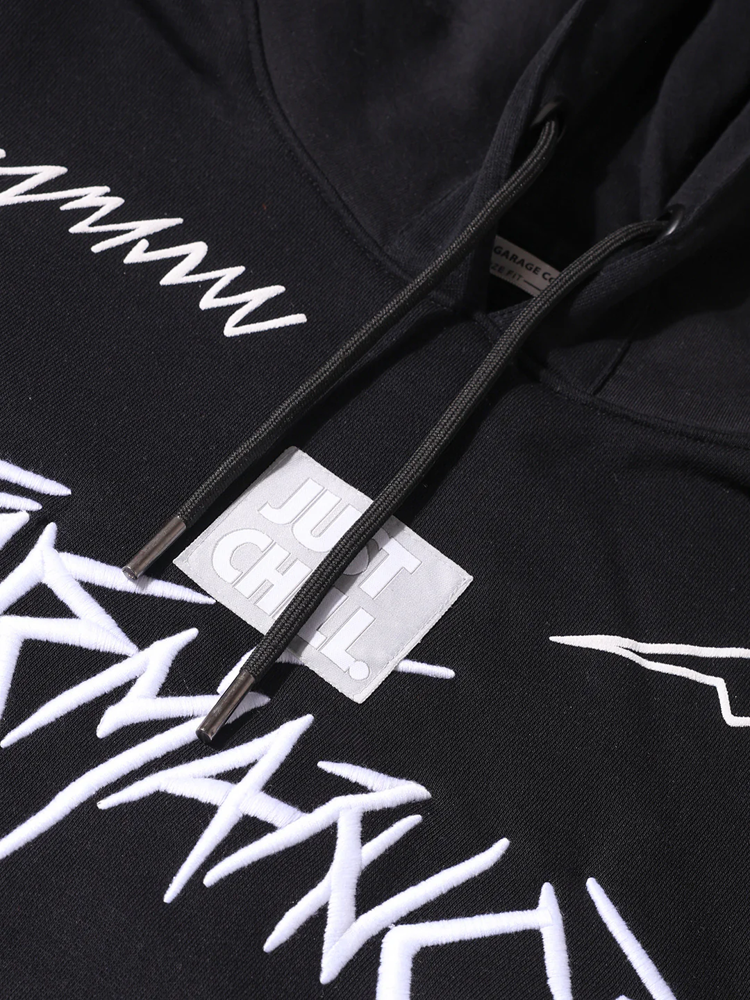 Men's Black Relaxed Fit Graphic Printed Casual Sweatshirt - Image 5