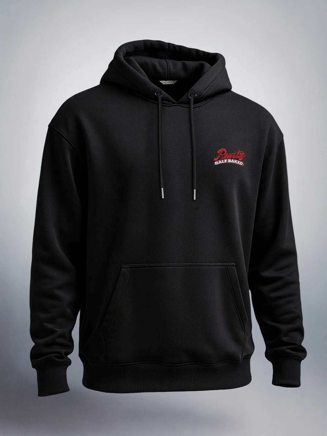 Men's Black Relaxed Fit Graphic Printed Casual Sweatshirt - Image 3