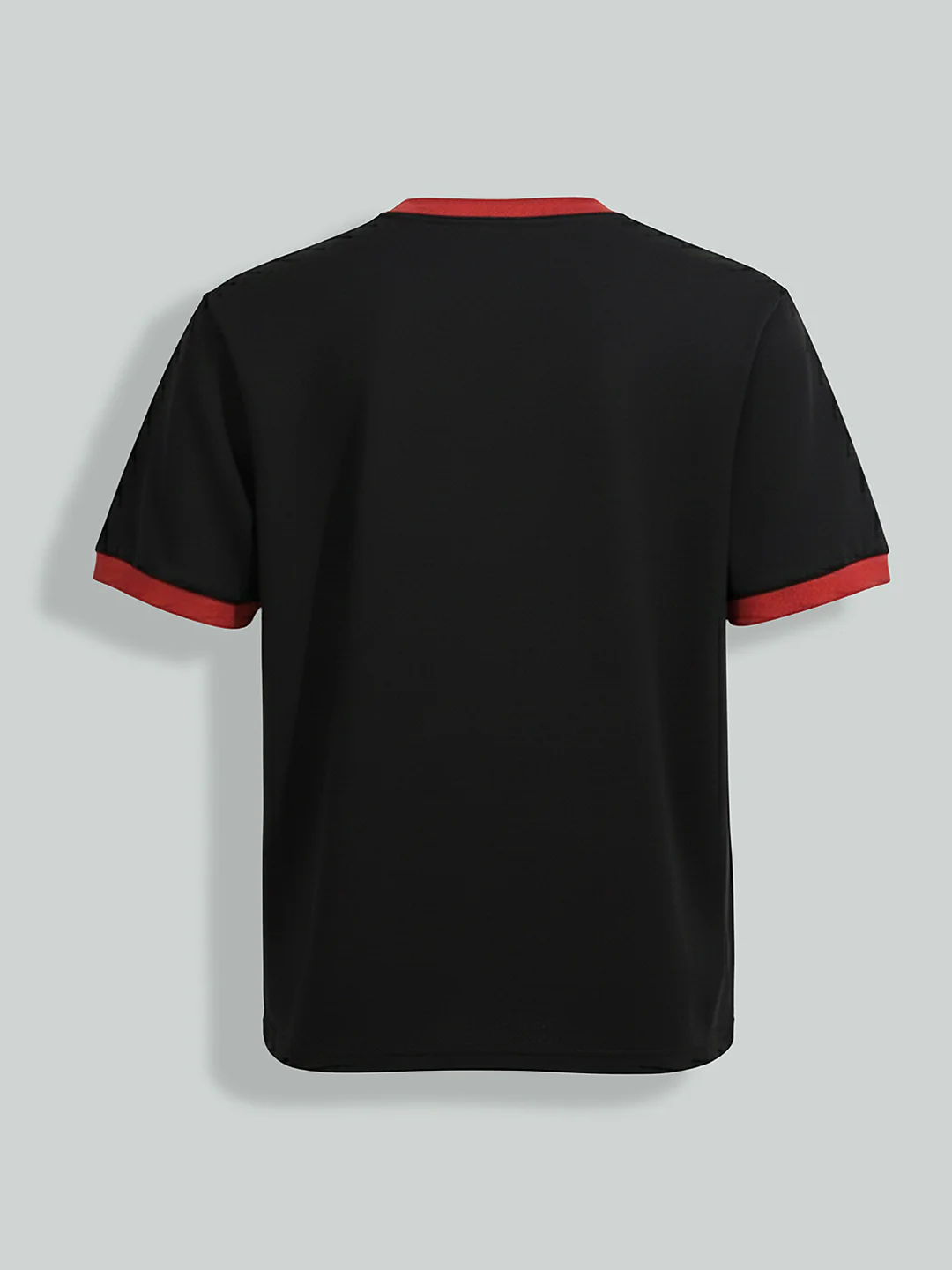 Men's Black Relaxed Fit Graphic Printed 240 GSM Sport Wear T-Shirt - Image 6