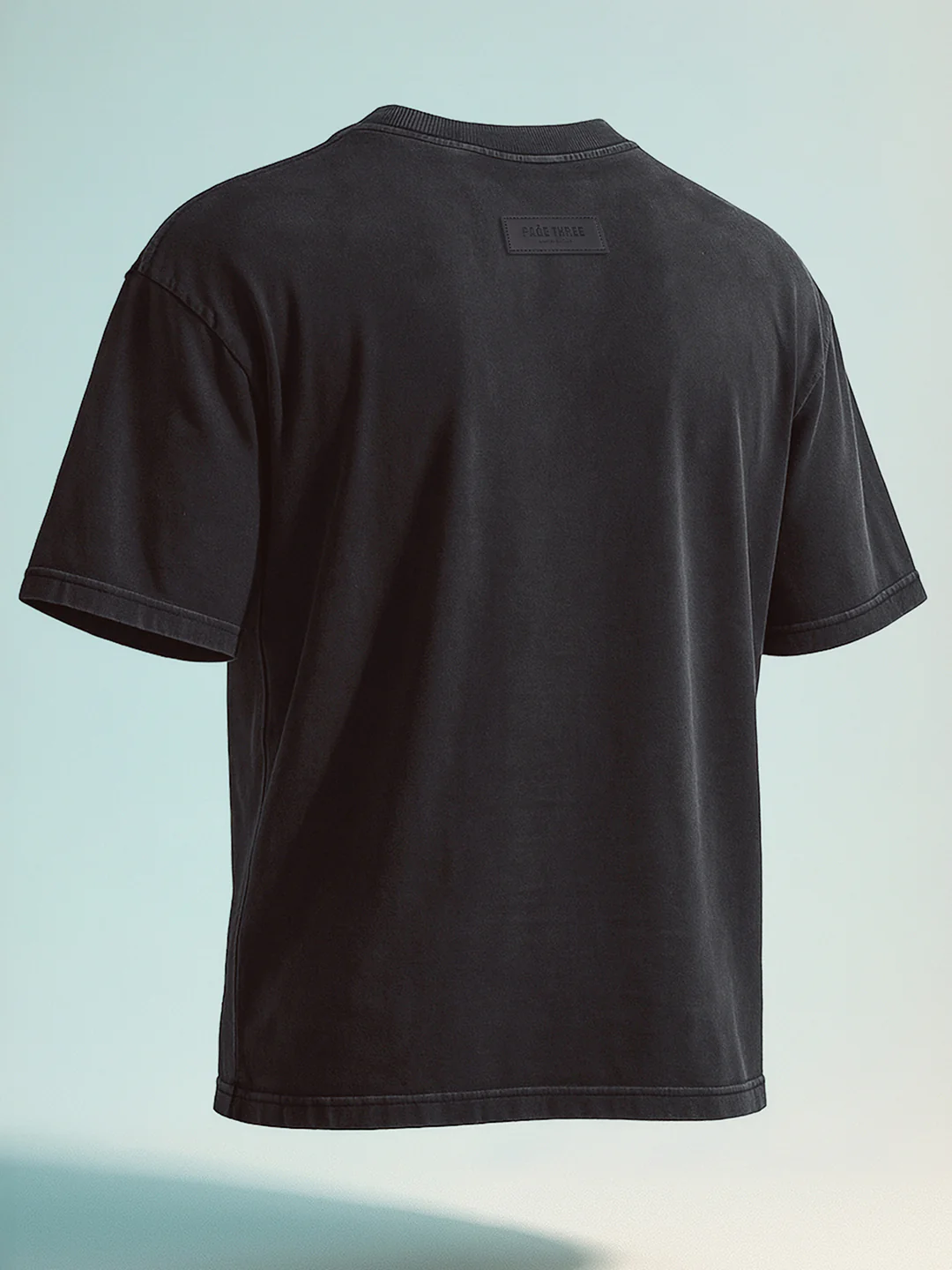 Men's Black Relaxed Fit Graphic Printed 240 GSM Street Wear T-Shirt - Image 3