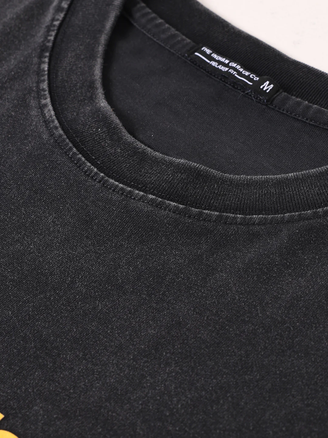 Men's Black Relaxed Fit Graphic Printed 240 GSM Street Wear T-Shirt - Image 4