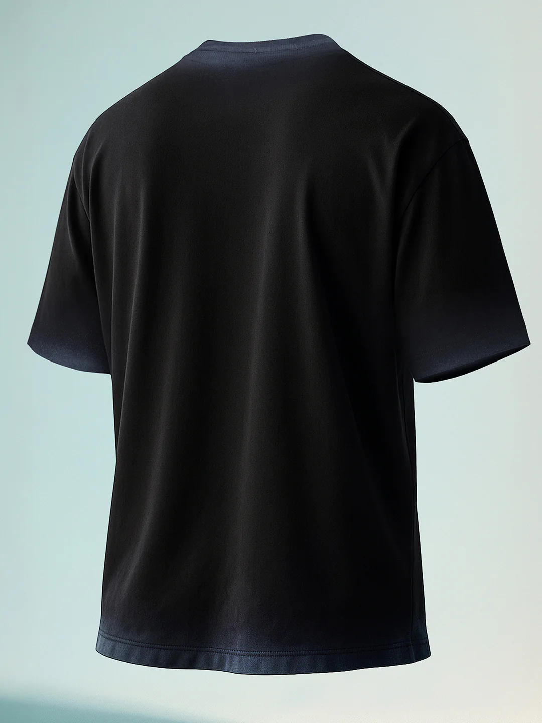 Men's Black Relaxed Fit Graphic Printed 240 GSM Street Wear T-Shirt - Image 3