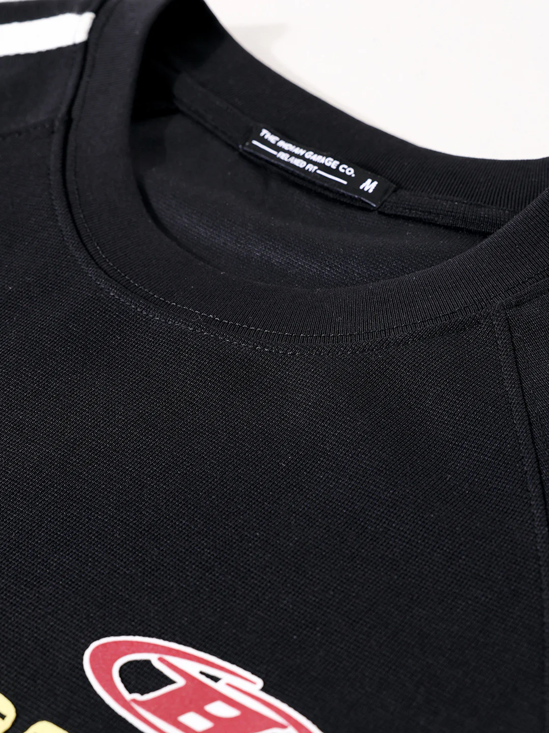 Men's Black Relaxed Fit Graphic Printed 240 GSM Street Wear T-Shirt - Image 9