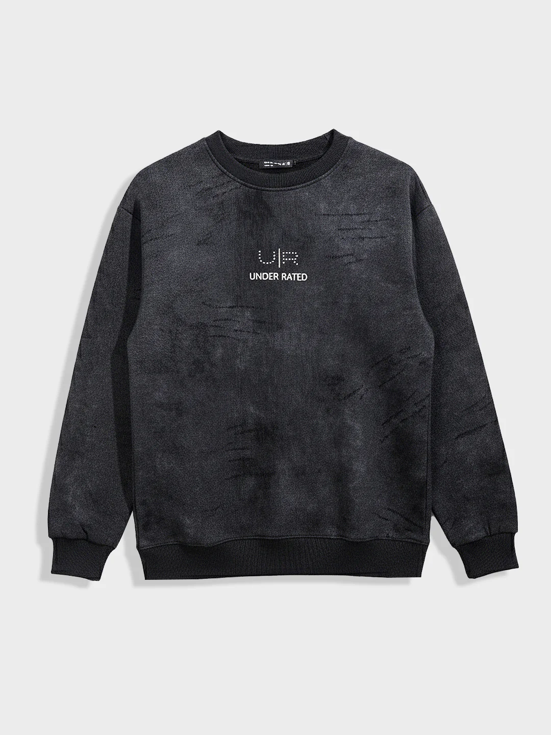 Men's Black Relaxed Fit Printed Casual Sweatshirt - Image 3