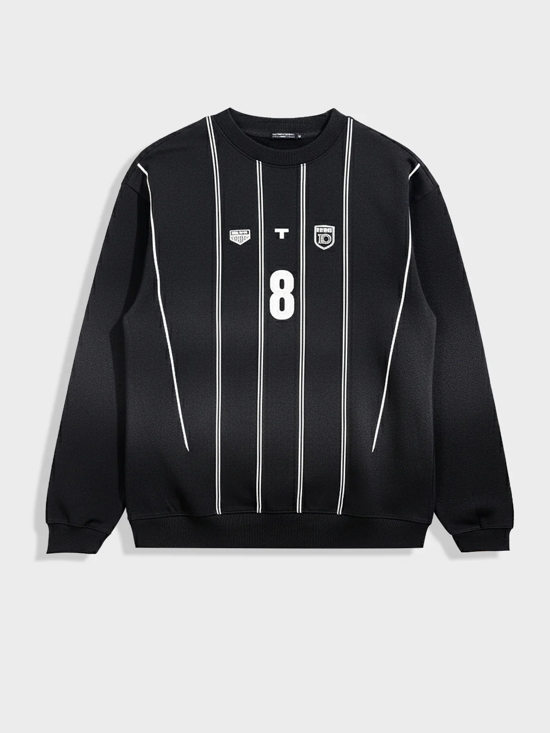 Men's Black Relaxed Fit Printed Casual Sweatshirt - Image 3