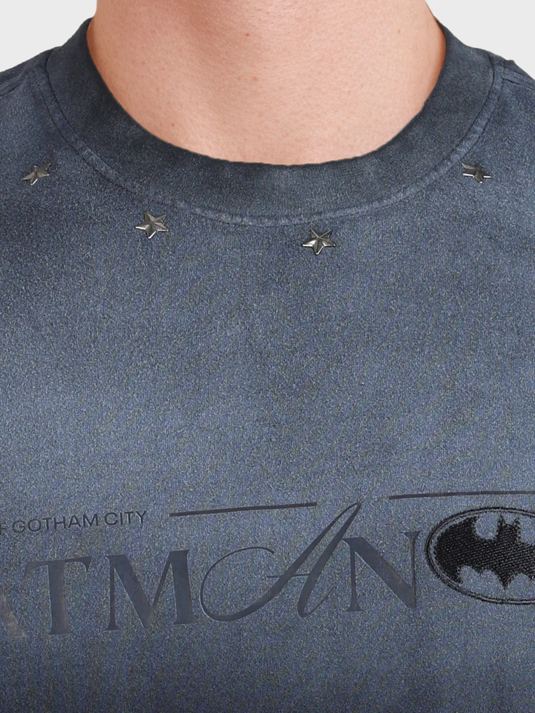 Men's Black Relaxed Fit Printed Casual T-Shirt - Image 7