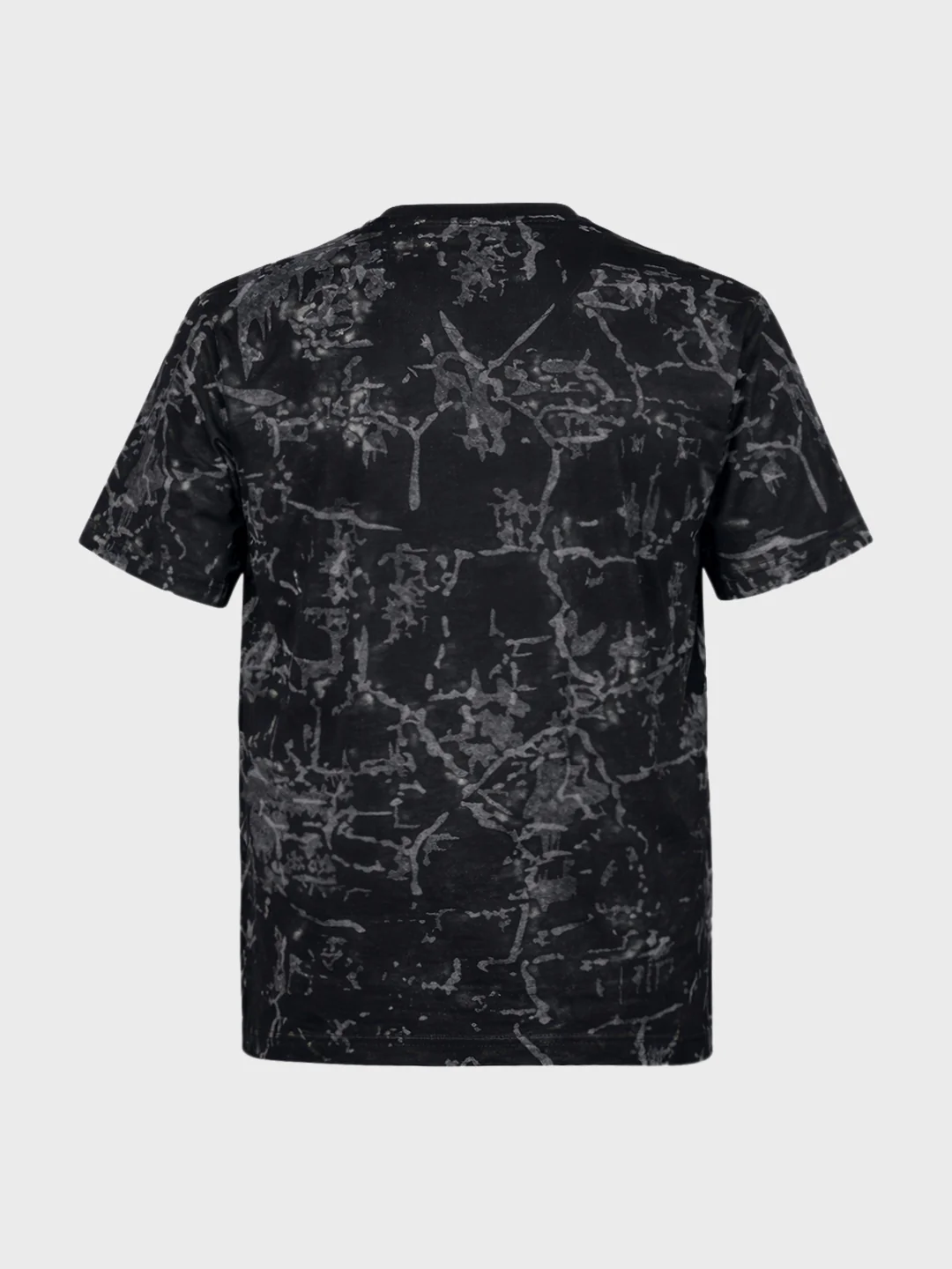 Men's Black Relaxed Fit Printed Casual T-Shirts - Image 5