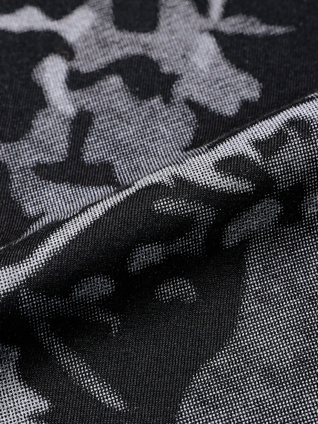 Men's Black Relaxed Fit Printed Casual T-Shirts - Image 7