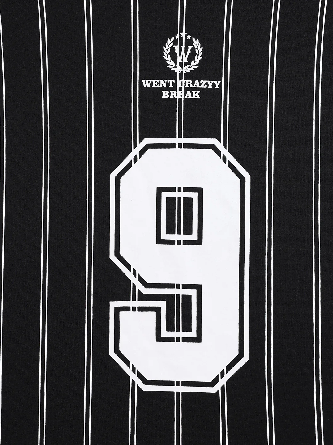 Men's Black Relaxed Fit Printed 240 GSM Sport Wear T-Shirt - Image 7
