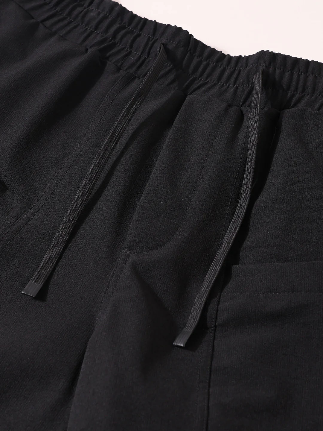 Men's Black Relaxed Fit Solid Casual Coordinates - Image 5