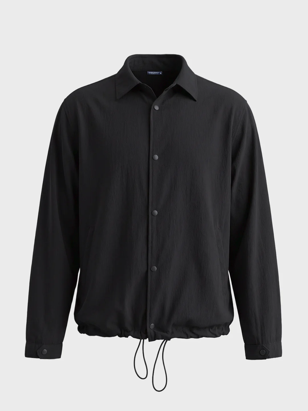Men's Black Relaxed Fit Solid Casual Shirt - Image 5