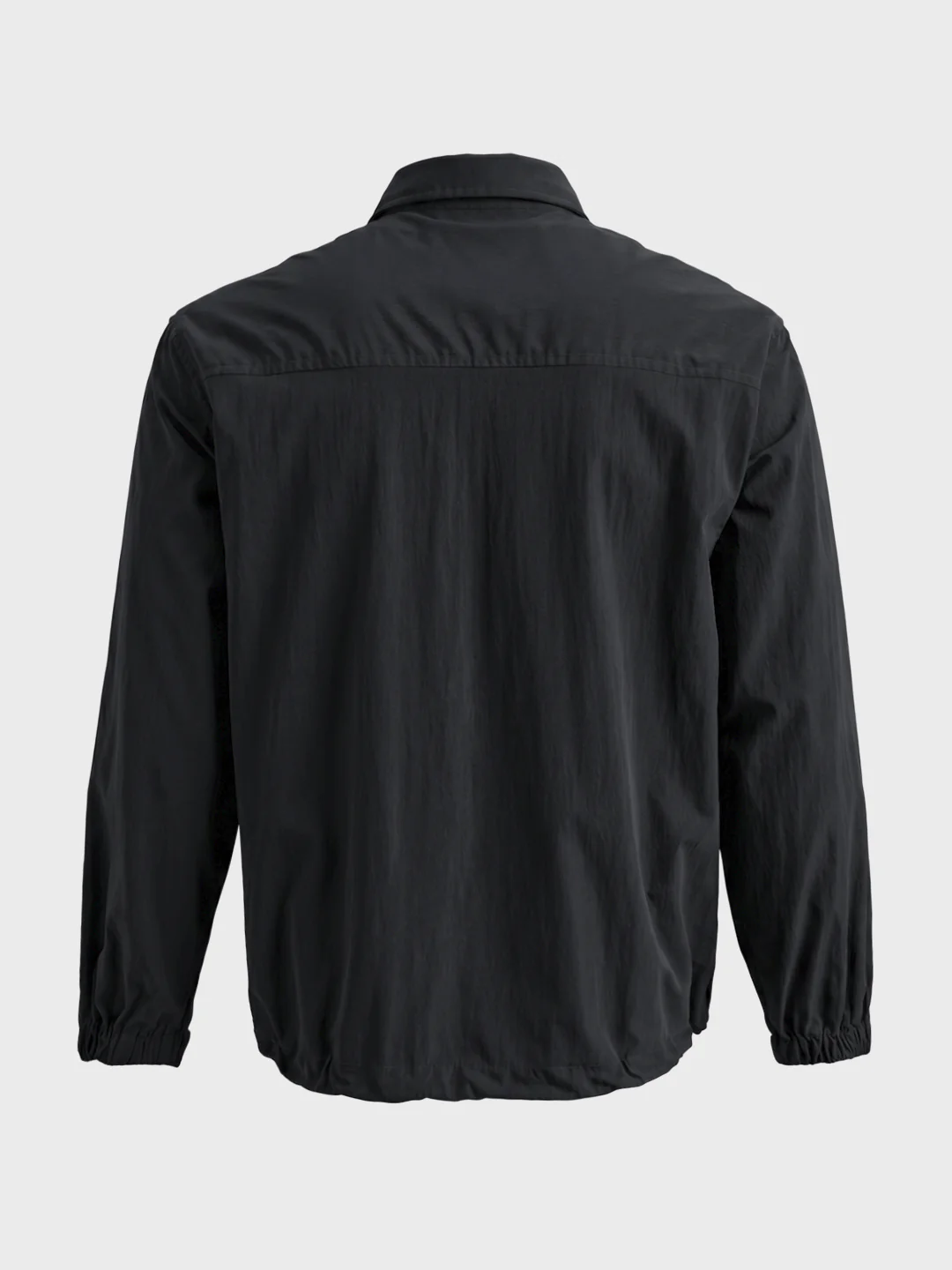 Men's Black Relaxed Fit Solid Casual Shirt - Image 6