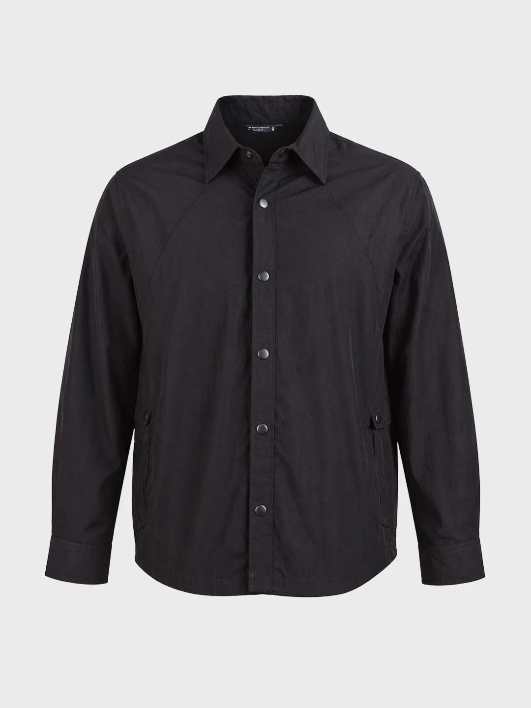 Men's Black Relaxed Fit Solid Casual Shirts - Image 6
